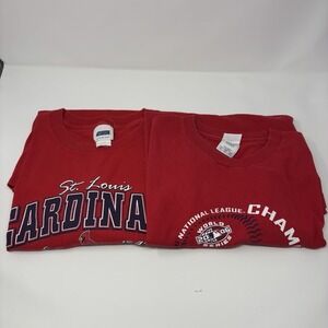 MLB St. Louis Cardinals Lot Of 2 T-Shirts Cotton XXL Red